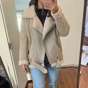 Zara shearling jacket